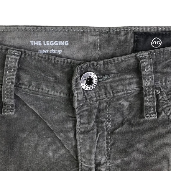 AG Adriano Goldschmied Women's The Legging Super Skinny‎ Jeans Mid-Rise Gray 25R - Picture 3 of 10